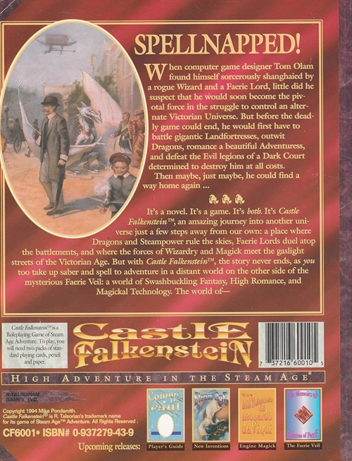 Castle Falkenstein - Rulebook (B-Grade) (Used) (Eng)